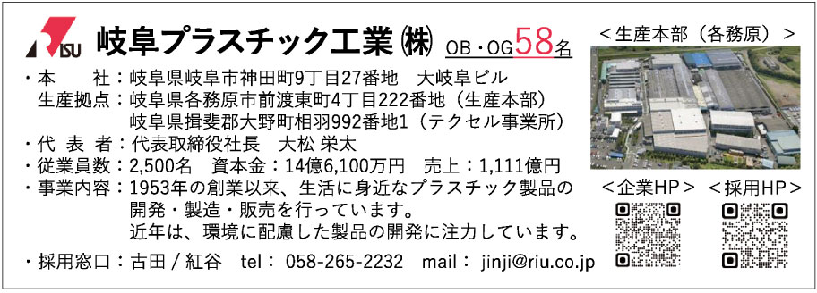 岐阜プラスティック工業(株)